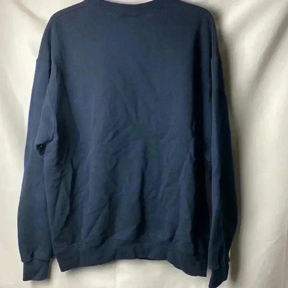 CHAMPION ECO FLEECE MENS SIZE LARGE NAVY SWEATSHIRT LIBERTY CHRISTMAS DESIGN - Picture 8 of 12